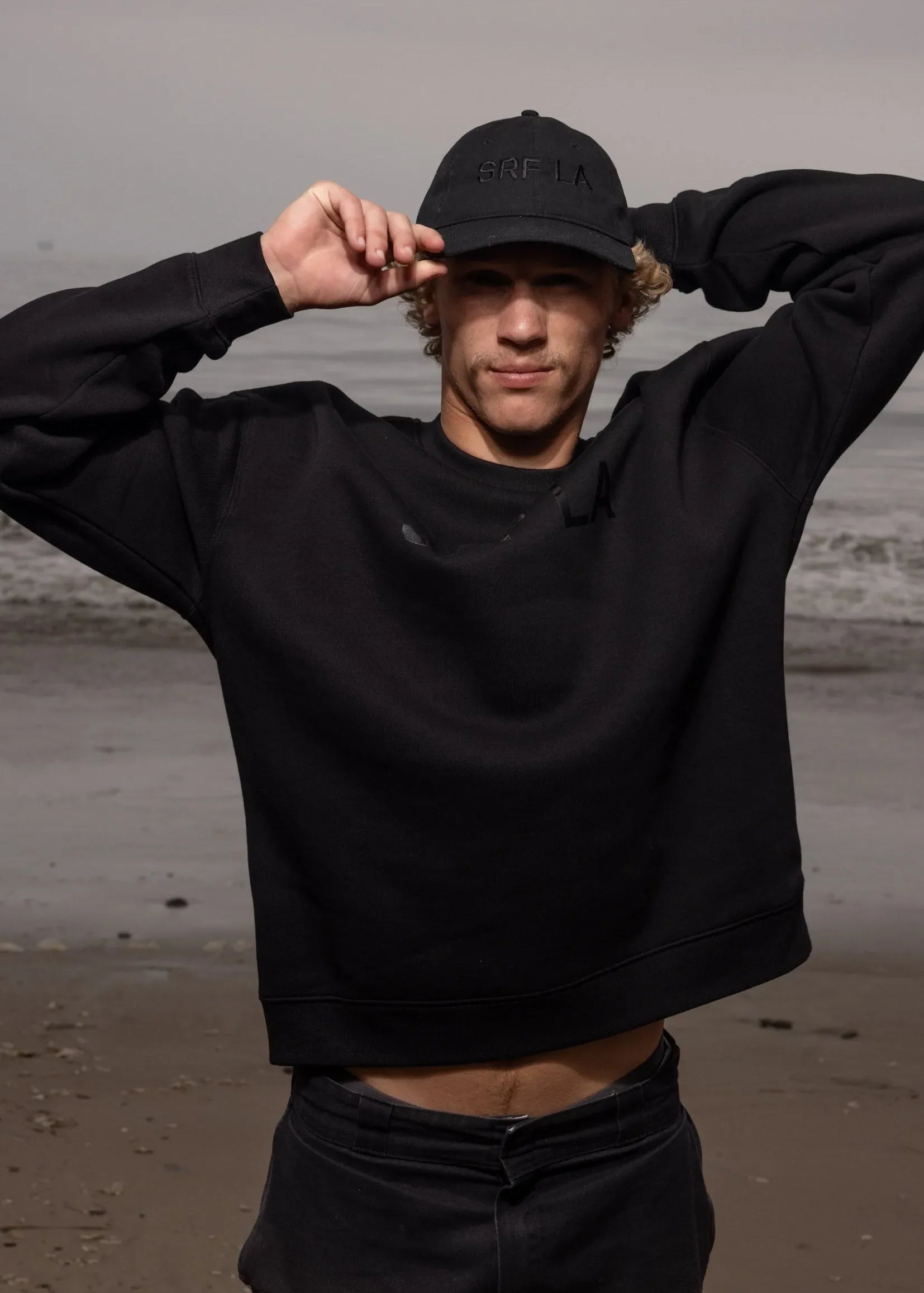 SRF LA Dad Hat - Black on Black - Heidi Merrick