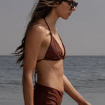 Knotted Triangle Top - Walnut - Heidi Merrick