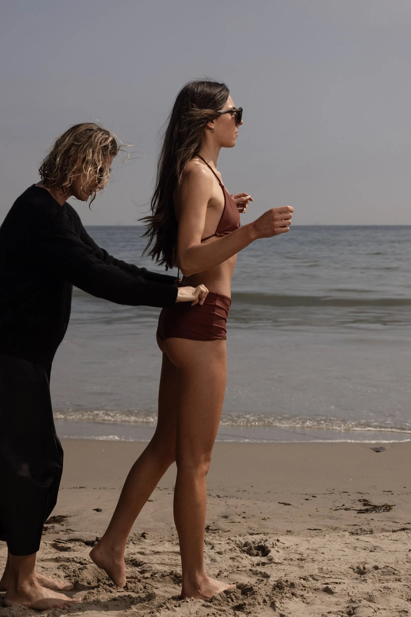 Knotted Triangle Top - Walnut - Heidi Merrick