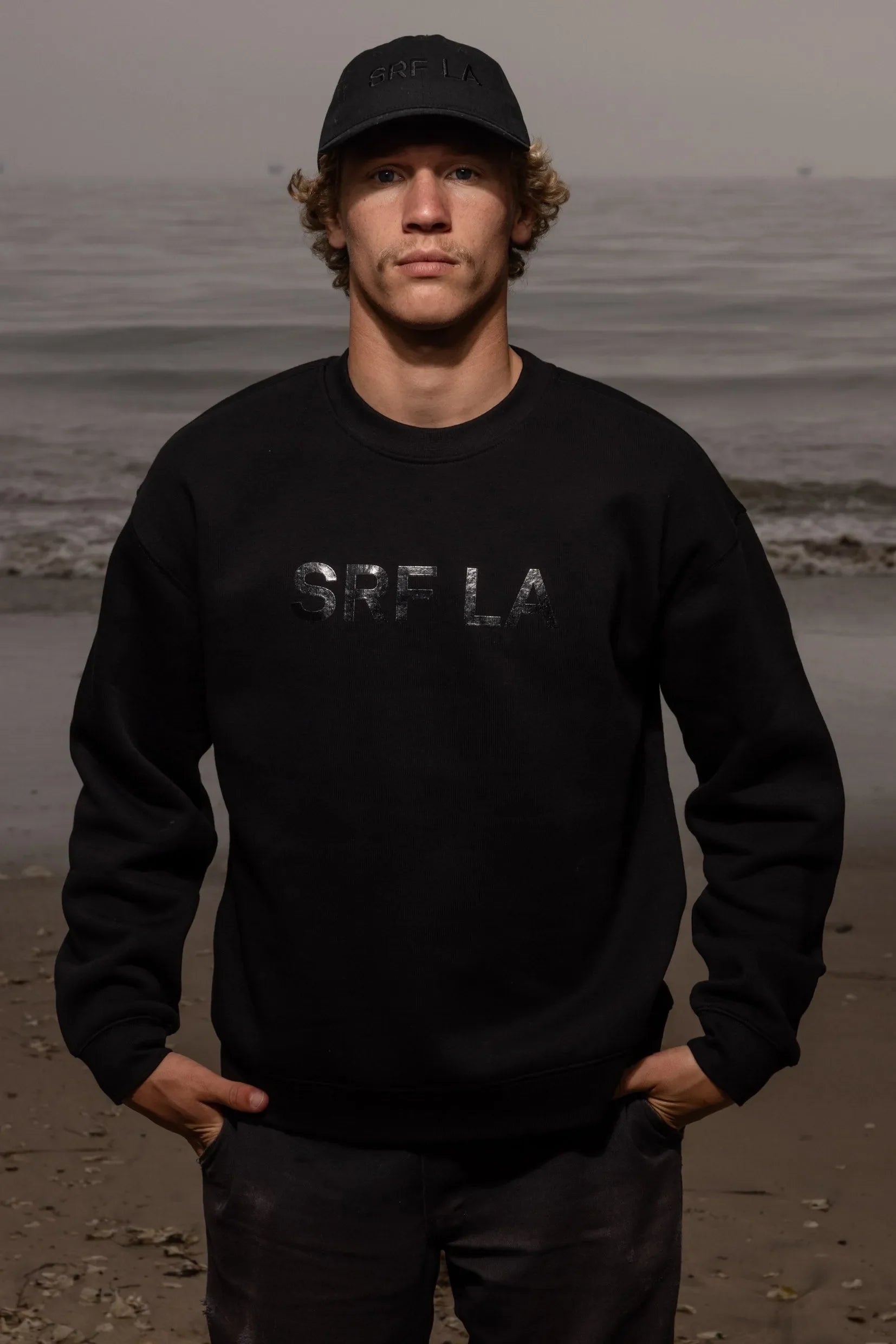 SRF LA Dad Hat - Black on Black - Heidi Merrick