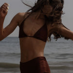 Knotted Triangle Top - Walnut - Heidi Merrick