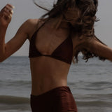 Knotted Triangle Top - Walnut - Heidi Merrick