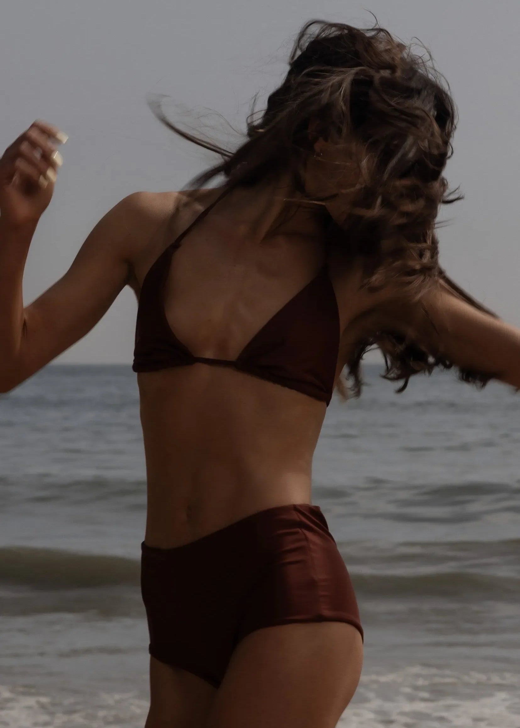 Knotted Triangle Top - Walnut - Heidi Merrick