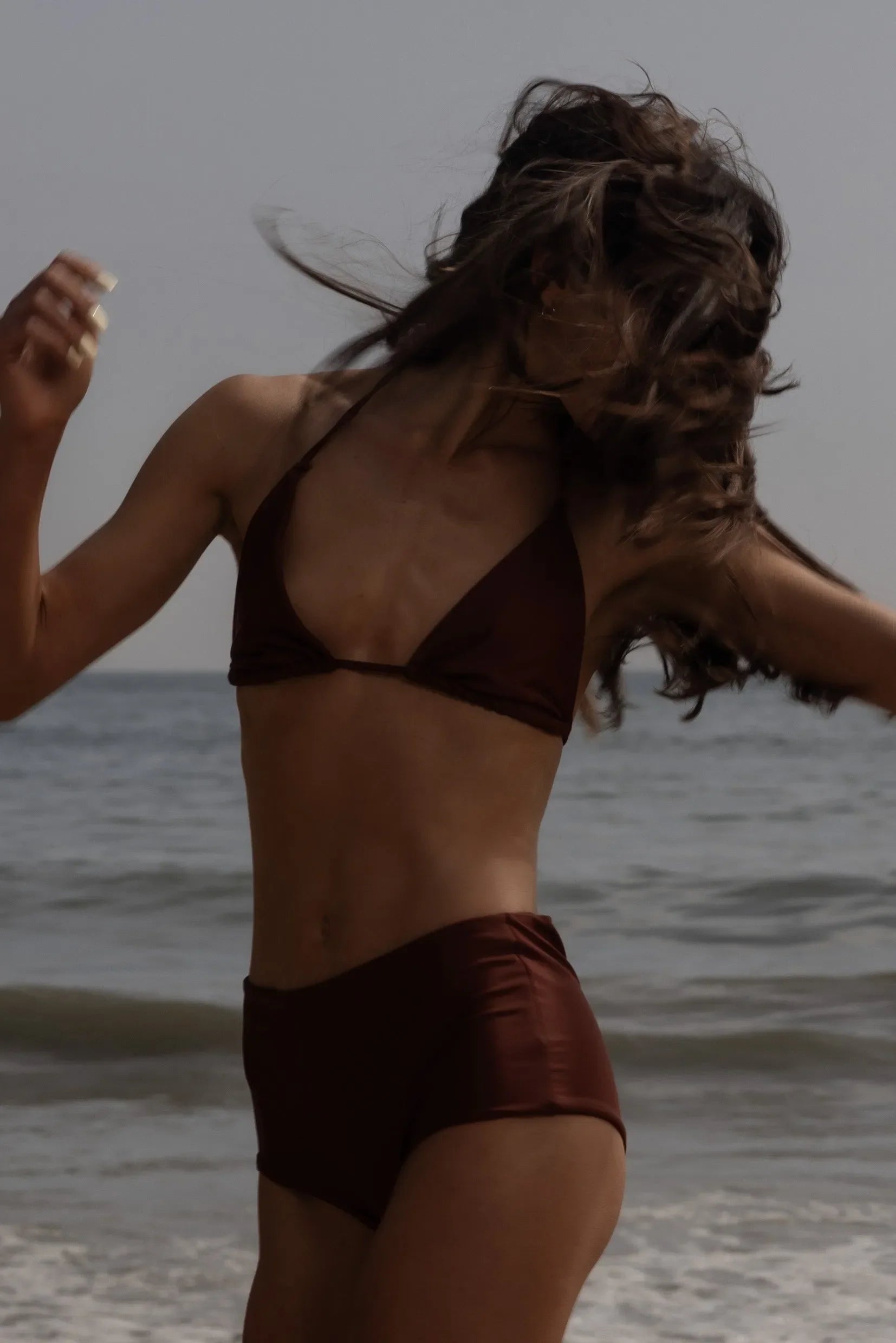 Knotted Triangle Top - Walnut - Heidi Merrick