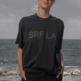 SRF LA Mustache Tee - Black on Black
