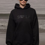 SRF LA Unisex Hoodie - Black on Black - Heidi Merrick