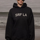 SRF LA Unisex Hoodie - Cream on Black - Heidi Merrick