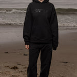 SRF LA Unisex Hoodie - Black on Black - Heidi Merrick