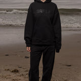 SRF LA Unisex Hoodie - Black on Black - Heidi Merrick