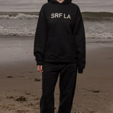 SRF LA Unisex Hoodie - Cream on Black - Heidi Merrick