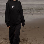 SRF LA Unisex Hoodie - Black on Black - Heidi Merrick