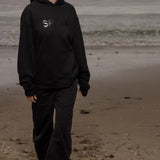 SRF LA Unisex Hoodie - Black on Black - Heidi Merrick