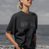 SRF LA Mustache Tee - Black on Black