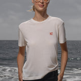 70's SRF LA Slim Tee - Red Embroidered