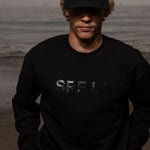 SRF LA Dad Hat - Ivory on Black - Heidi Merrick
