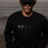SRF LA Dad Hat - Ivory on Black - Heidi Merrick
