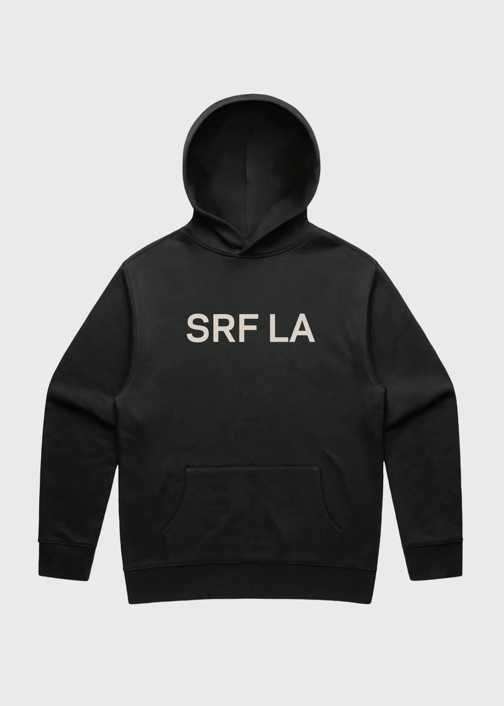 SRF LA Unisex Hoodie - Cream on Black - Heidi Merrick