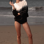 Barrel Sleeve 70's SRF LA Crewneck - Moonlight - Heidi Merrick