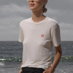 70's SRF LA Slim Tee - Red Embroidered - Heidi Merrick