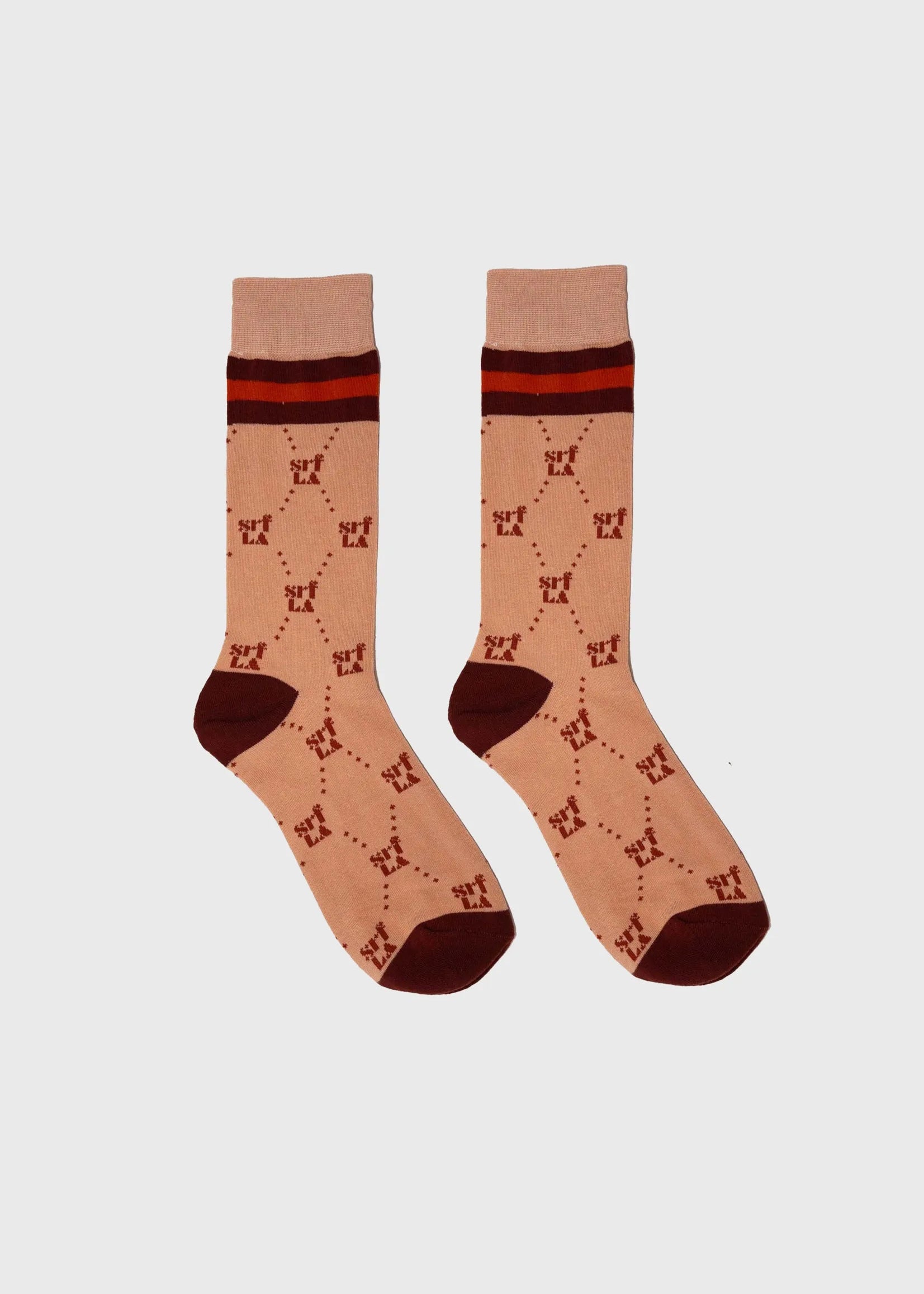 70's SRF Socks - Burgundy - Heidi Merrick