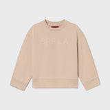 Barrel Sleeve SRF LA Crewneck - Ivory on Antique Cream