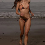 Knotted Bikini Bottom - Chalked Palm - Heidi Merrick