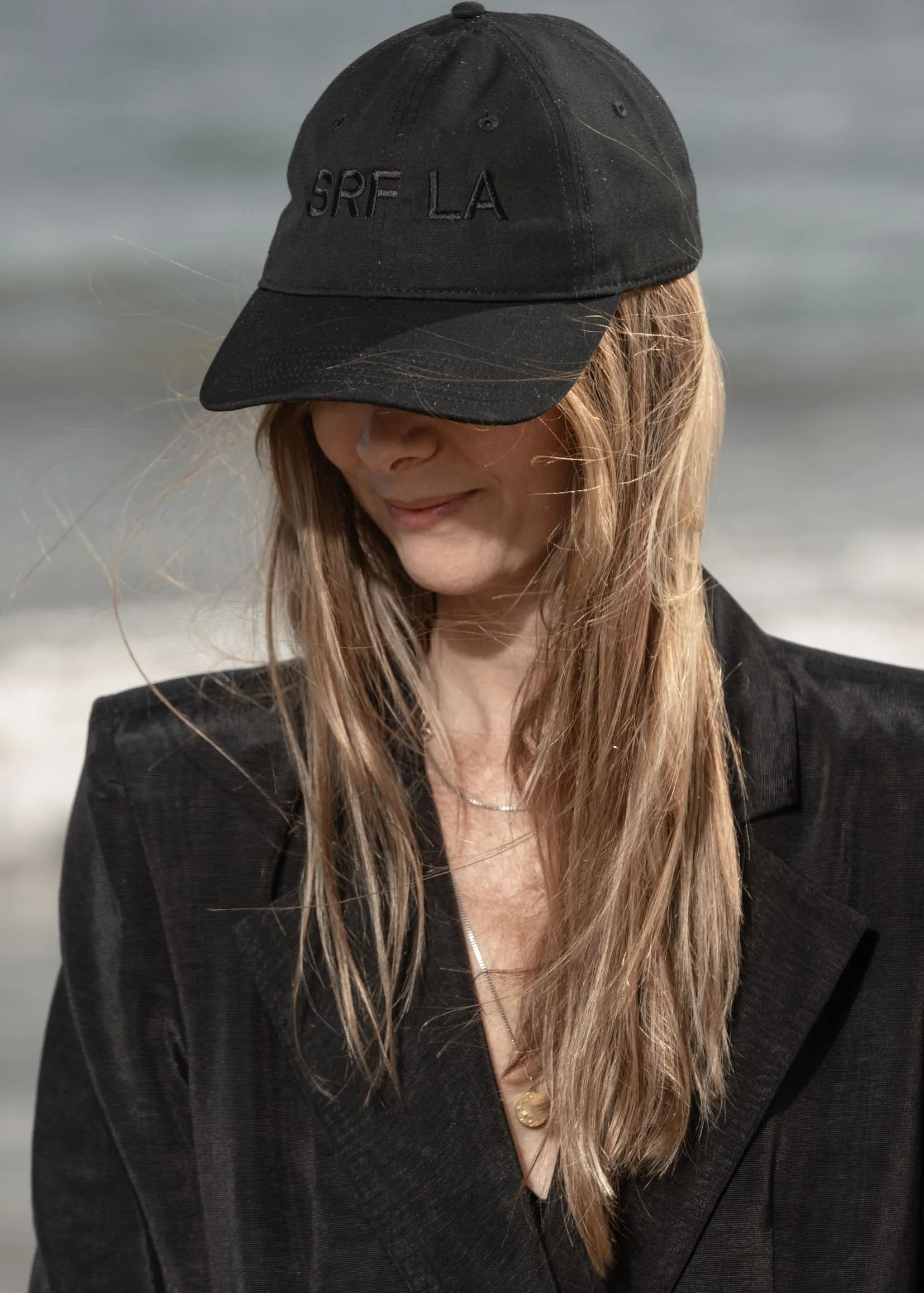 SRF LA Dad Hat - Black on Black - Heidi Merrick