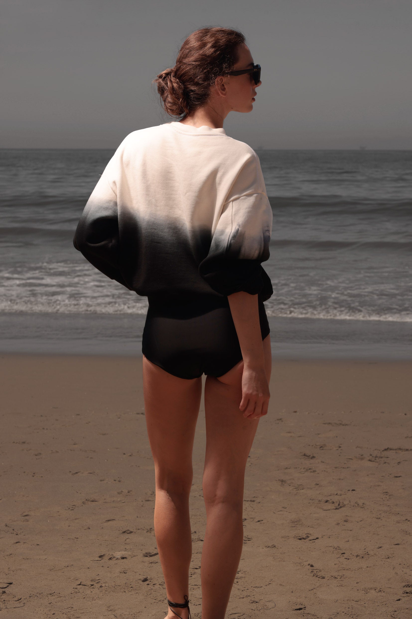 Barrel Sleeve 70's SRF LA Crewneck - Moonlight - Heidi Merrick