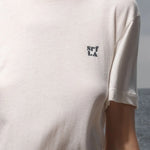 70's SRF LA Slim Tee - Navy Embroidered - Heidi Merrick