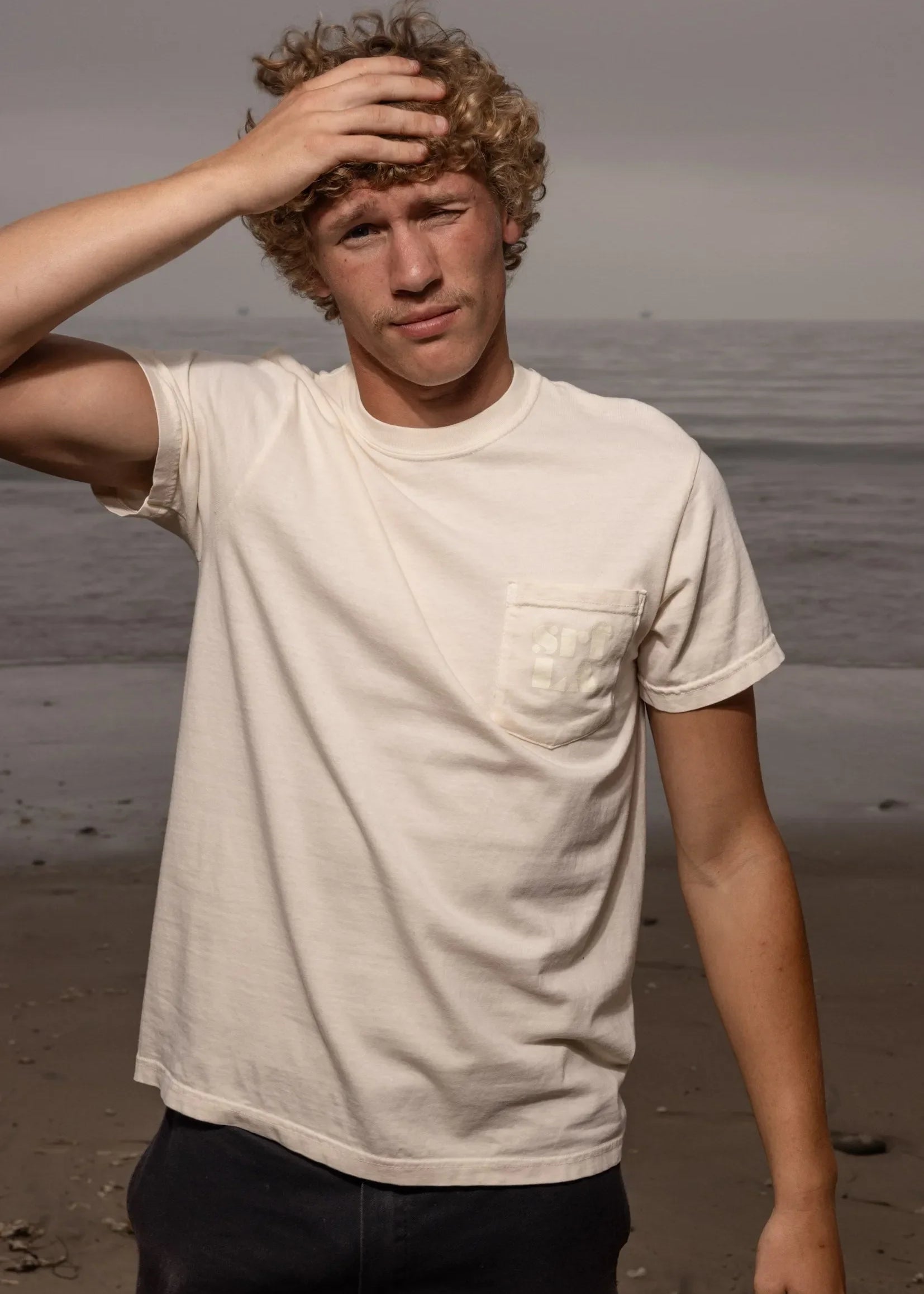 70's SRF LA Tee - Ivory - Heidi Merrick