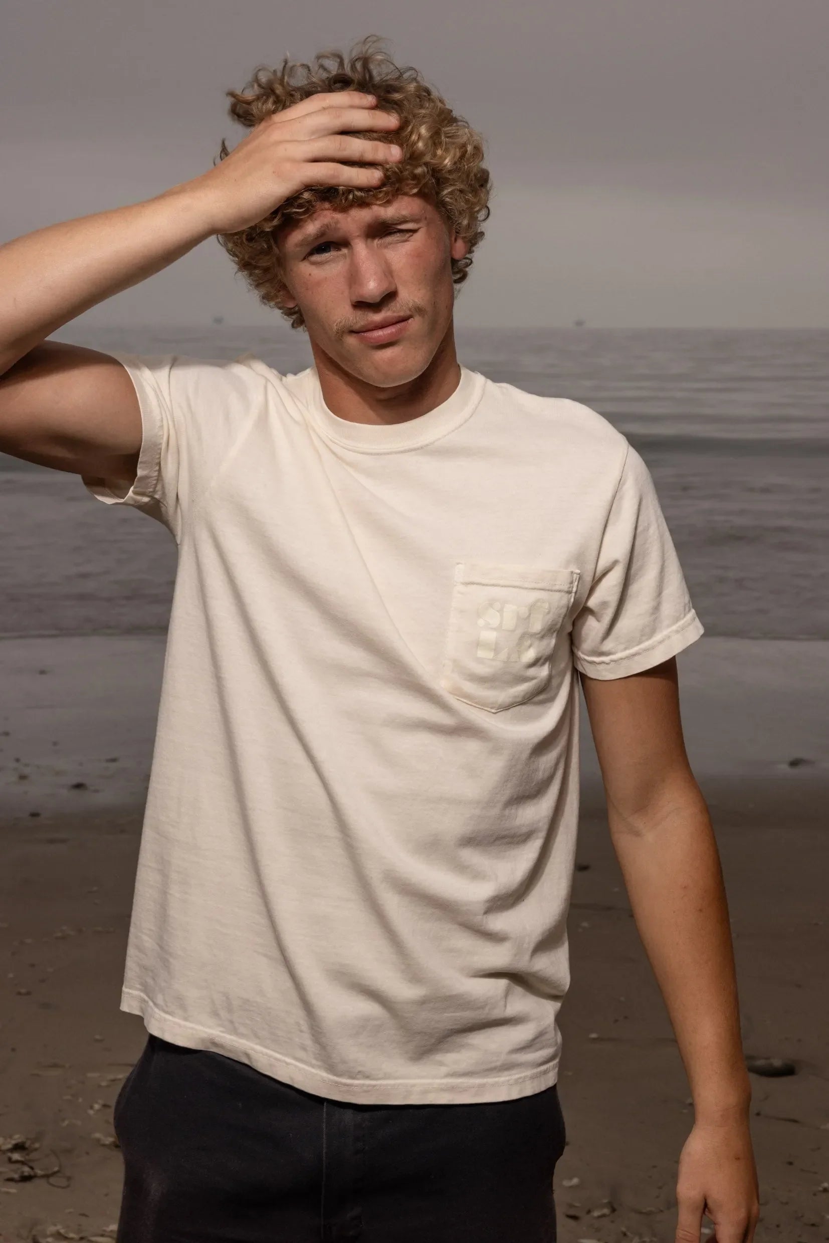 70's SRF LA Tee - Ivory - Heidi Merrick