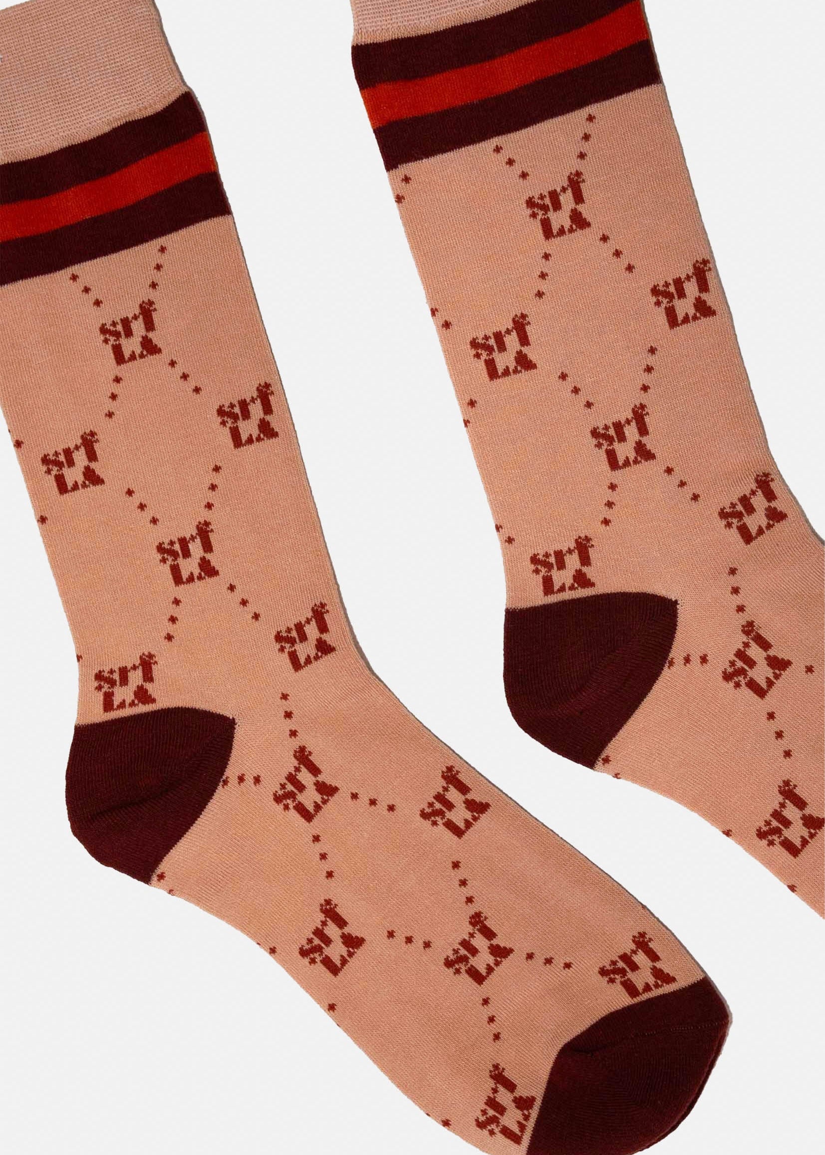 70's SRF Socks - Burgundy - Heidi Merrick