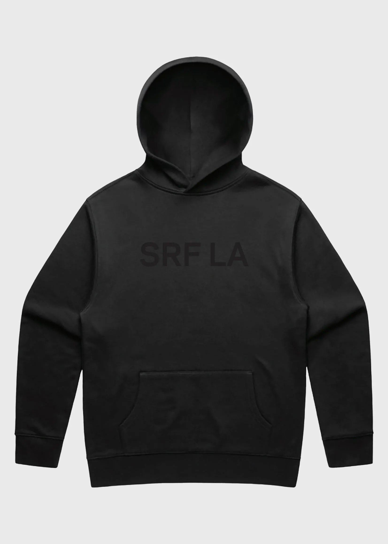 SRF LA Unisex Hoodie - Black on Black - Heidi Merrick