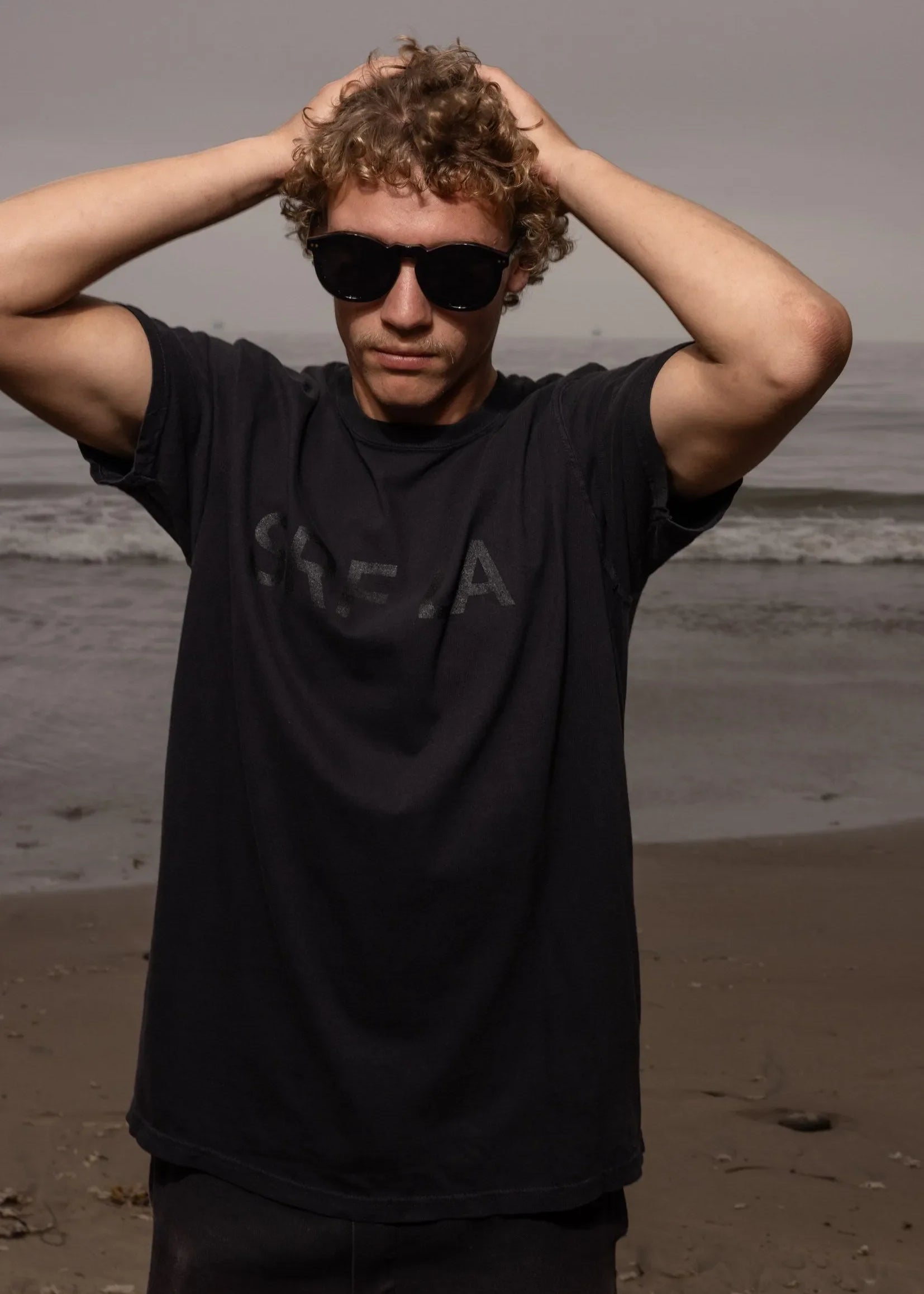SRF LA Tee - Black on Black - Heidi Merrick