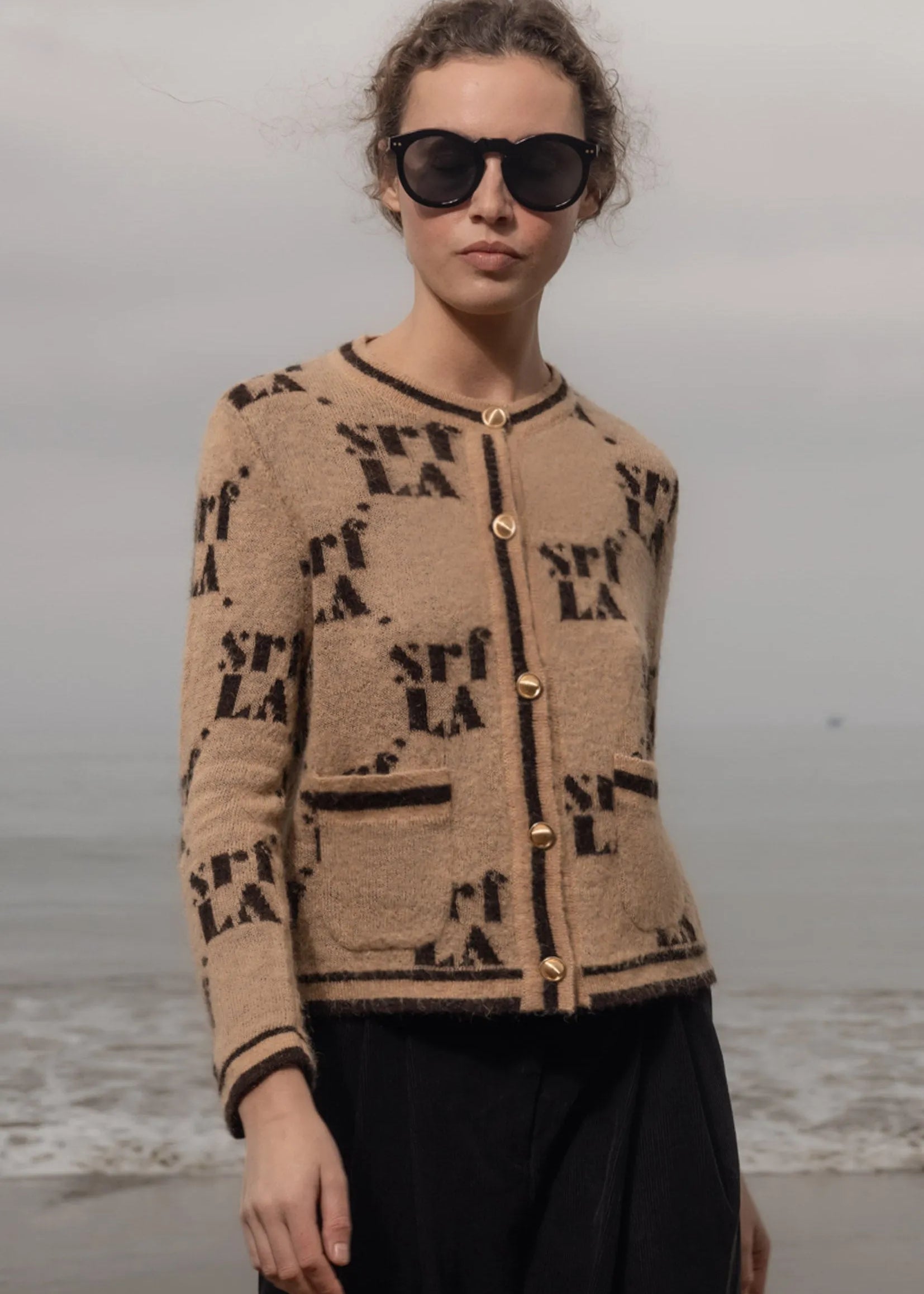 SRF Cardi - Toast - Heidi Merrick