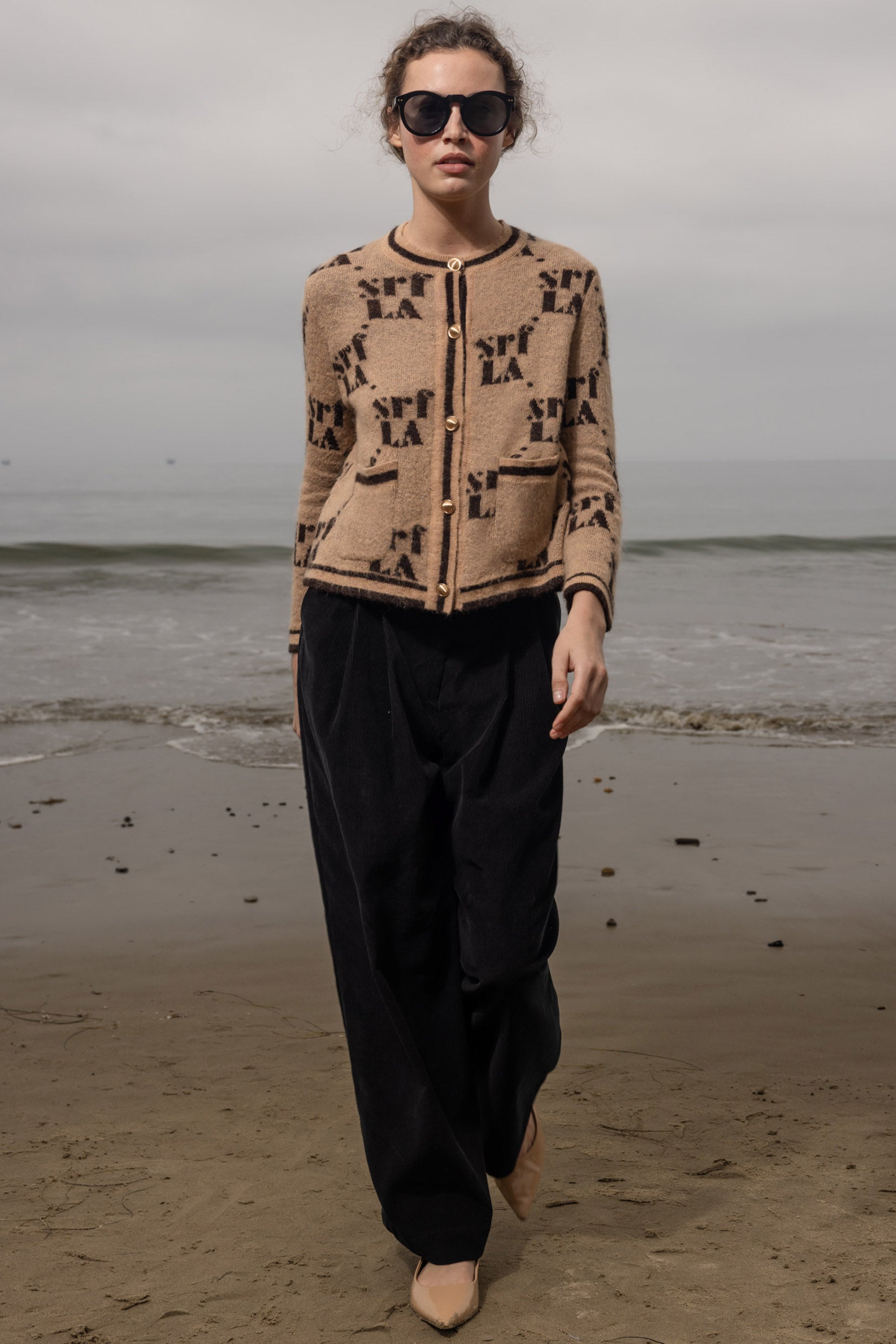 SRF Cardi - Toast - Heidi Merrick