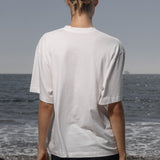 SRF LA Mustache Tee - Antique Cream on White