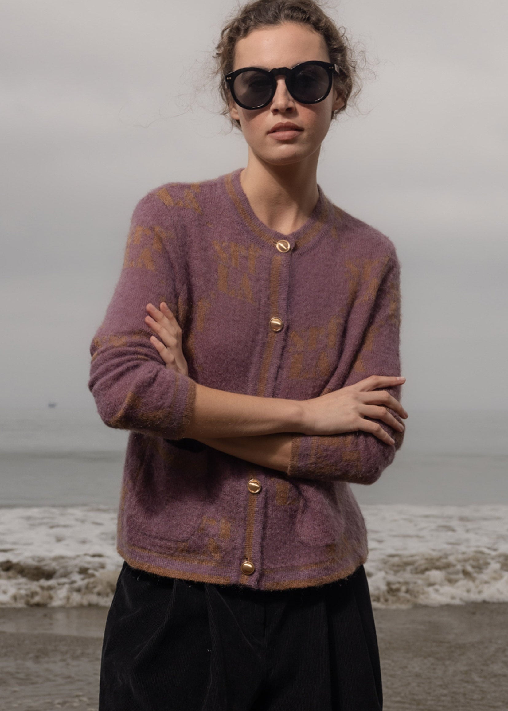 SRF Cardi - Lavender - Heidi Merrick