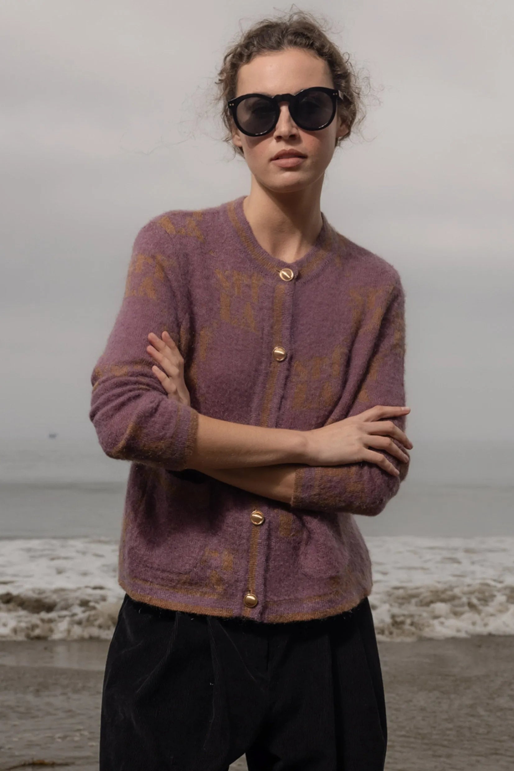 SRF Cardi - Lavender - Heidi Merrick