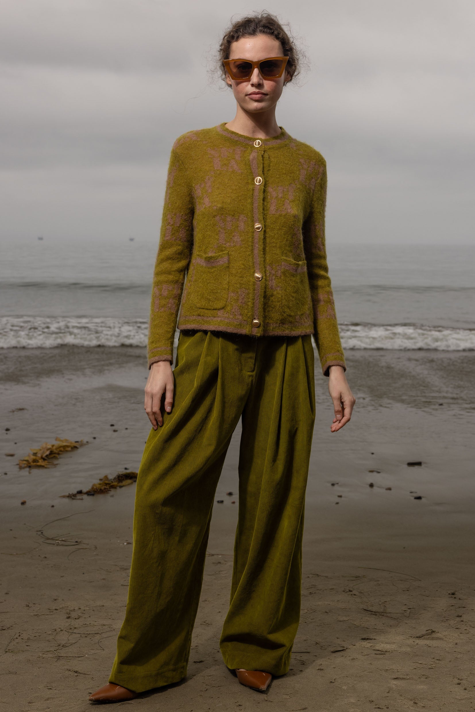 SRF Cardi - Frog - Heidi Merrick