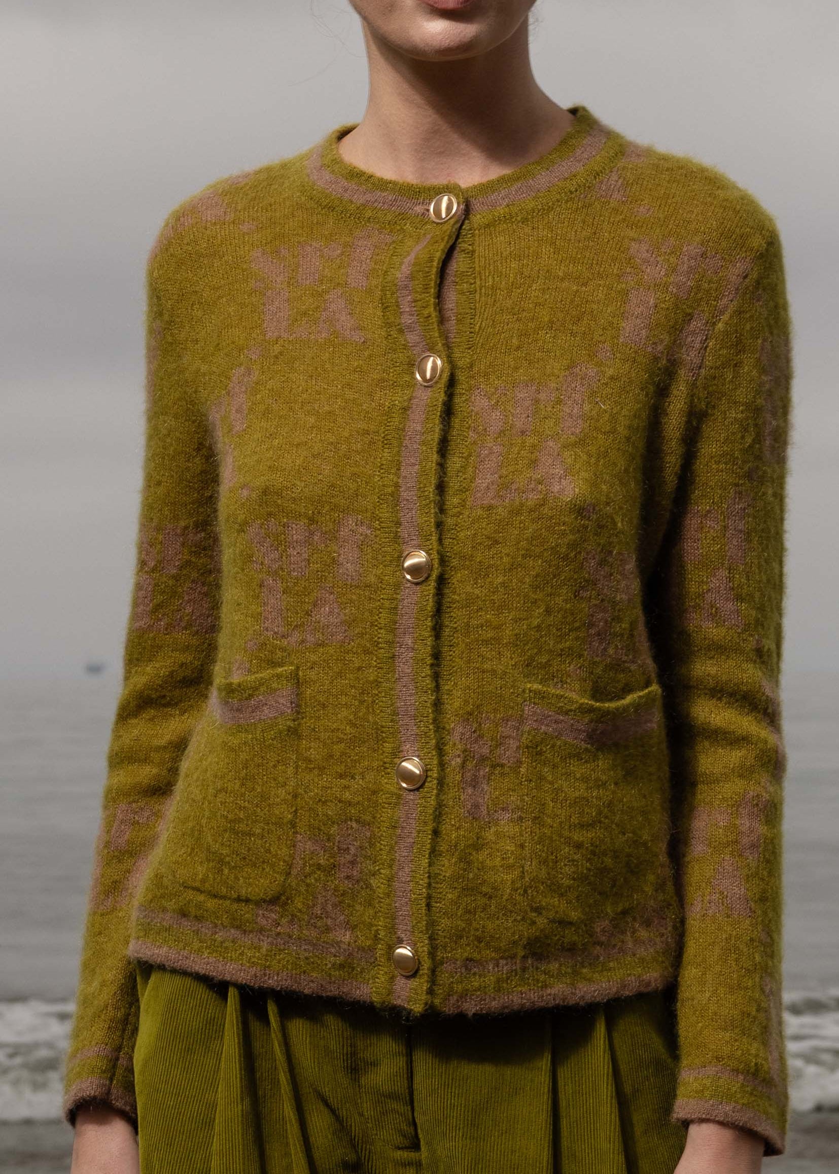 SRF Cardi - Frog - Heidi Merrick