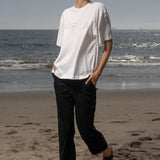 SRF LA Mustache Tee - Antique Cream on White