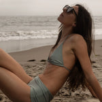 Knotted Triangle Top - Agave - Heidi Merrick