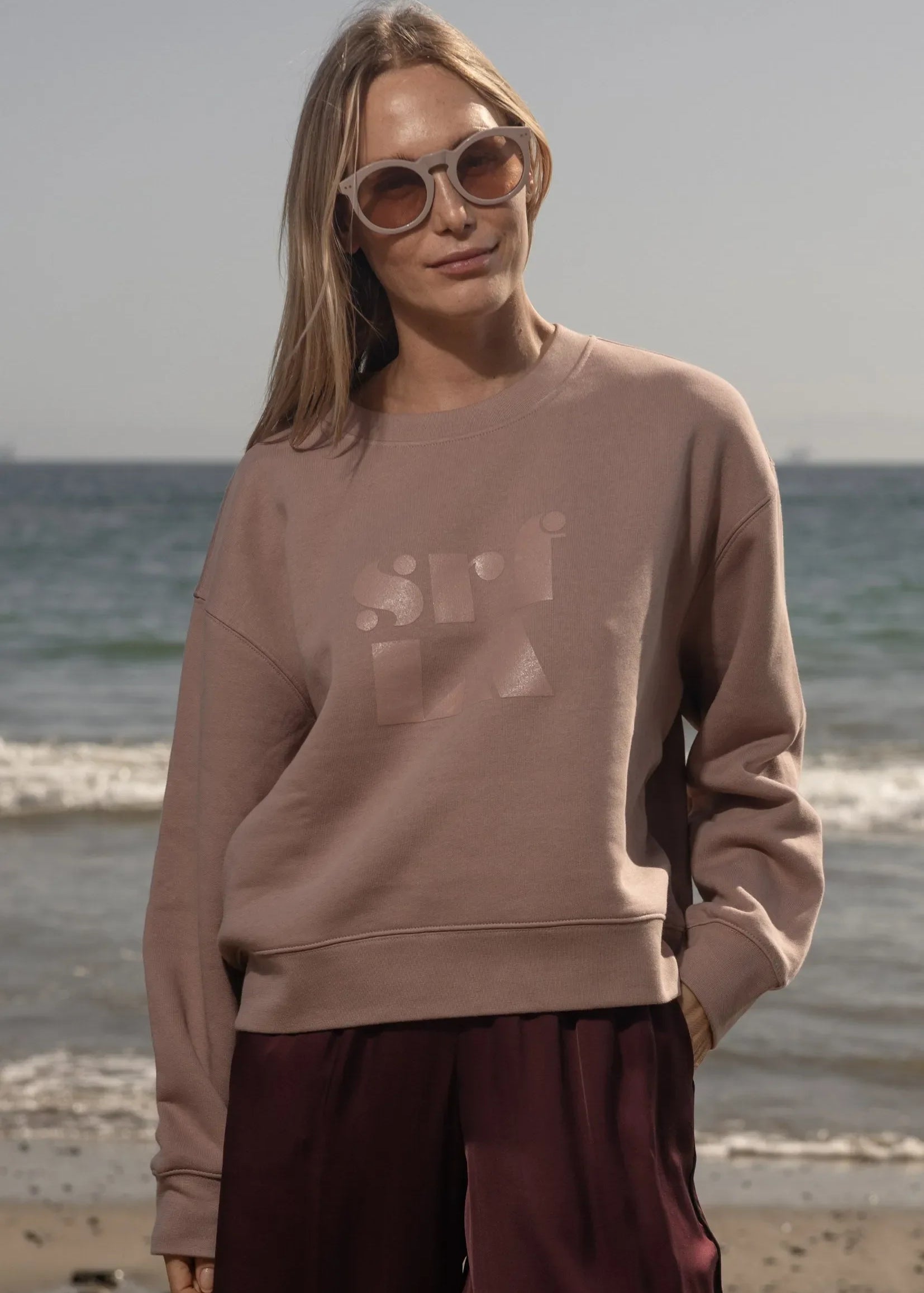 70's SRF LA Classic Crewneck - Rose - Heidi Merrick