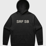 SRF SB Unisex Hoodie - Cream on Black - Heidi Merrick