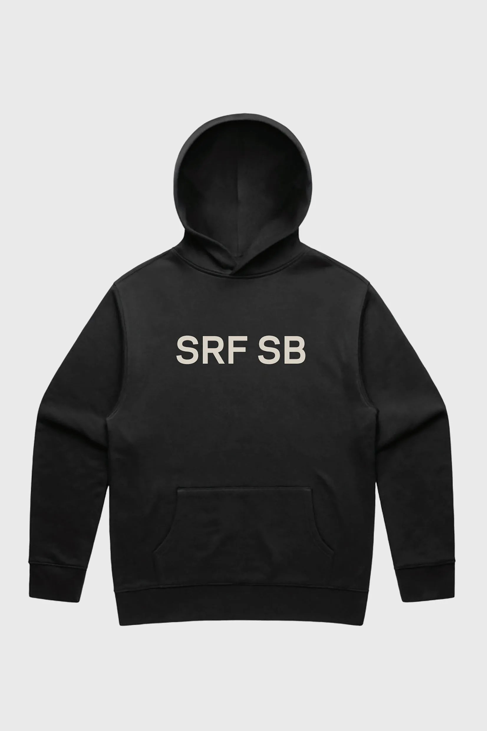 SRF SB Unisex Hoodie - Cream on Black - Heidi Merrick