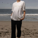 SRF LA Classic Tee - Antique Cream on White - Heidi Merrick