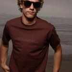 SRF SUMMERLAND Unisex Tee - Chocolate - Heidi Merrick