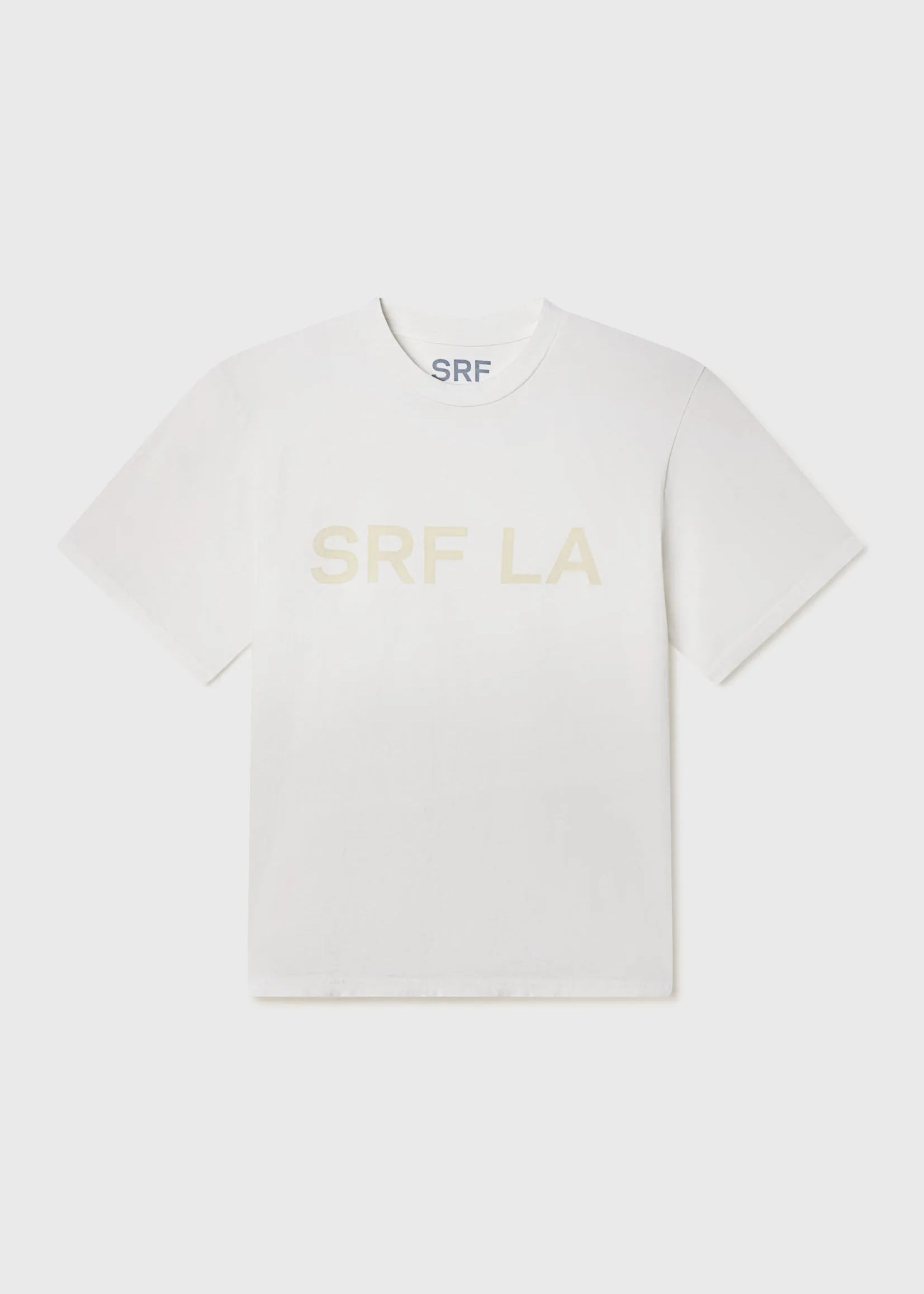 SRF LA Classic Tee - Antique Cream on White - Heidi Merrick